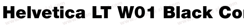 Helvetica LT W01 Black Cond字体转换